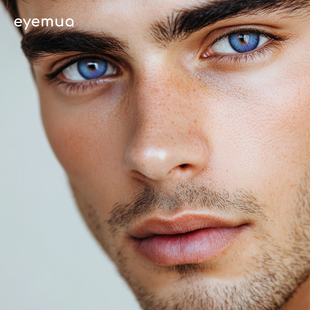 Eyemua Polo Punk Purple Men Colored Contact Lenses