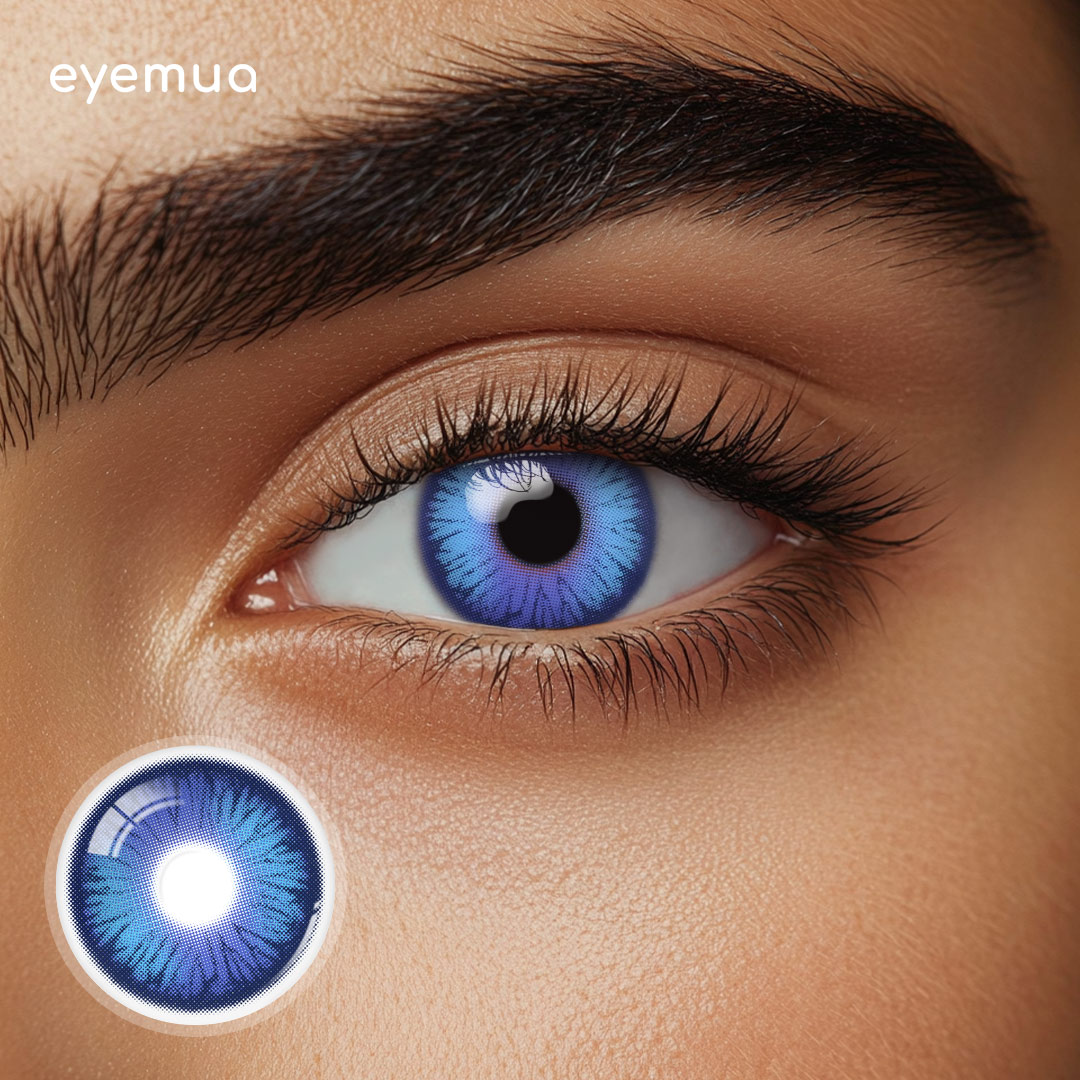 Eyemua Polo Punk Purple Men Colored Contact Lenses