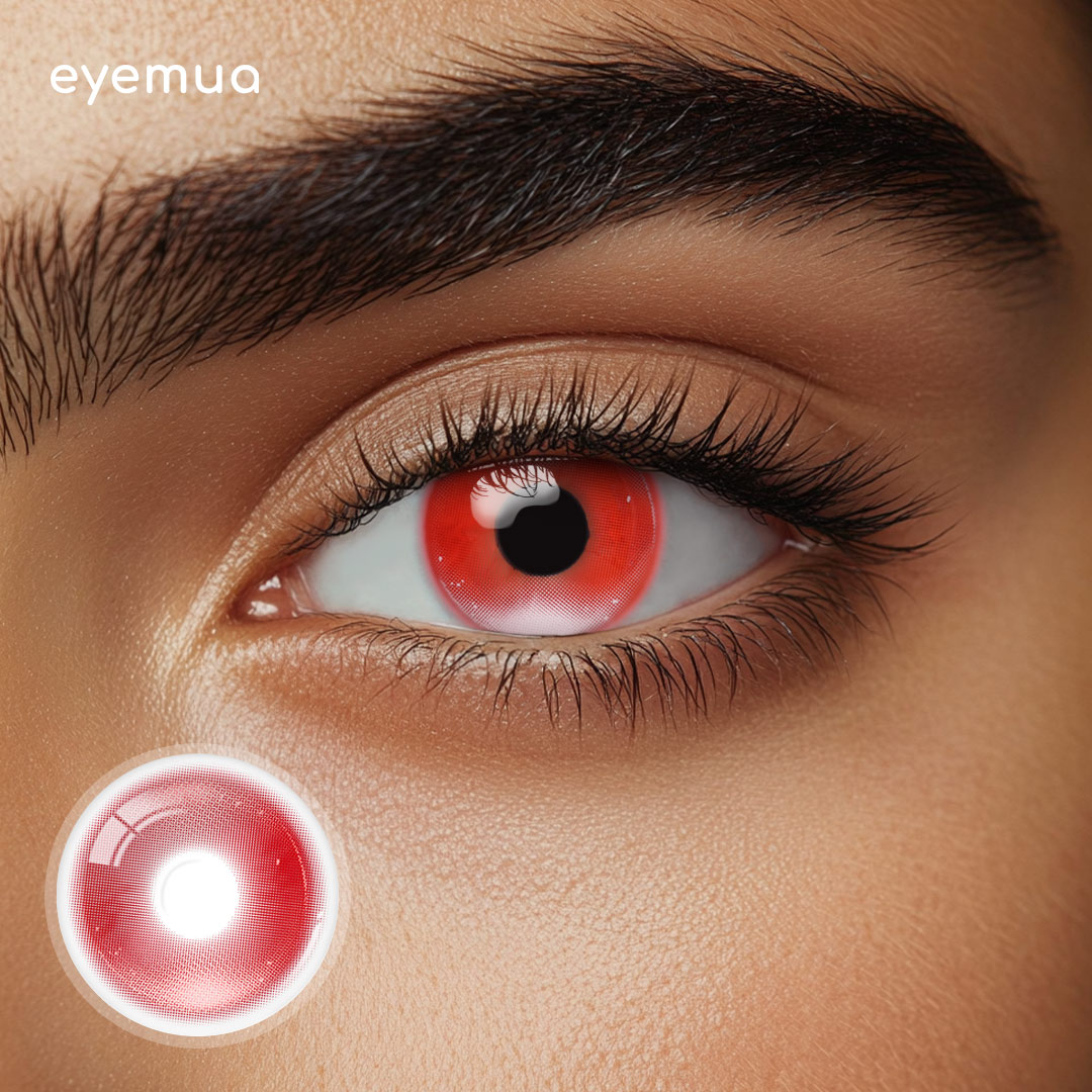 Eyemua Marvel Red Men Colored Contact Lenses
