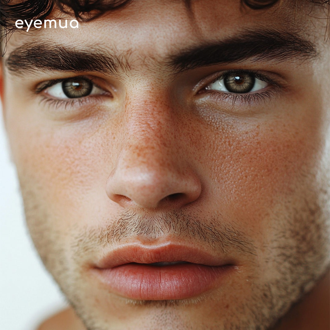 Eyemua New York Black Men Colored Contact Lenses