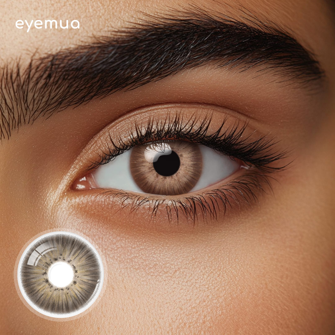 Eyemua New York Brown Men Colored Contact Lenses