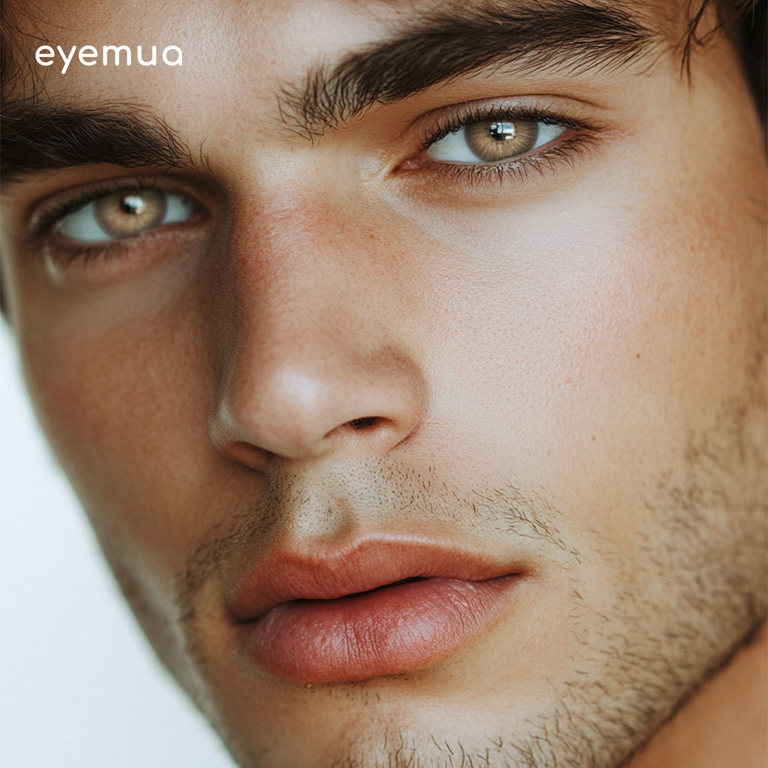Eyemua New York Brown Men Colored Contact Lenses