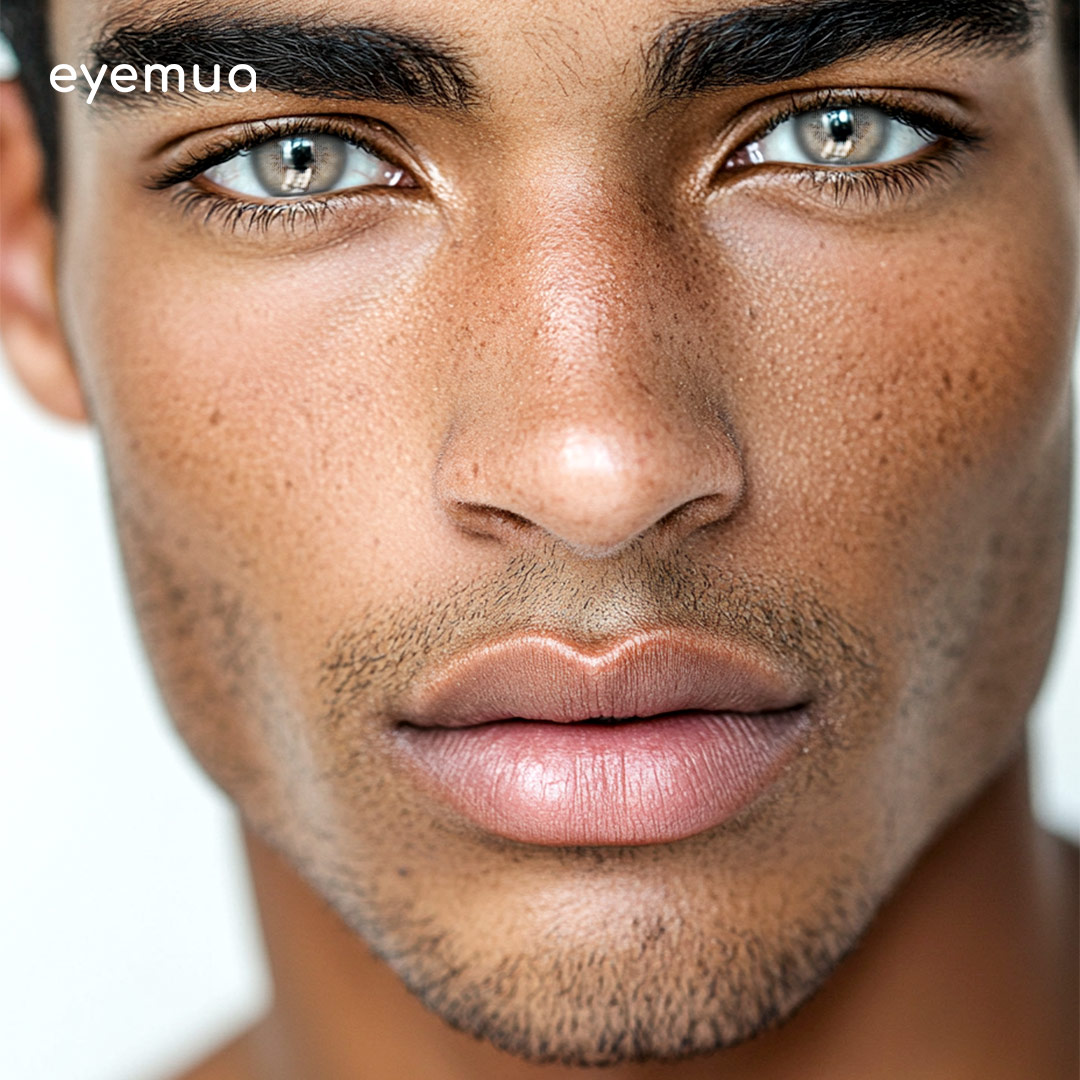 Eyemua Glacier Grey Men Colored Contact Lenses