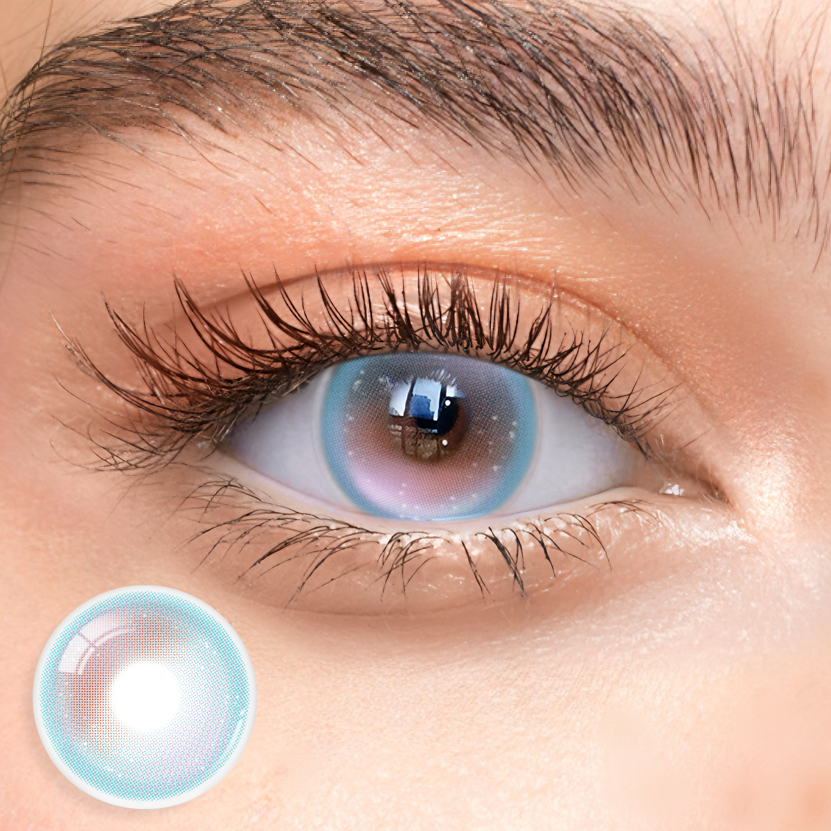 Eyemua Glimery Blue-Pink