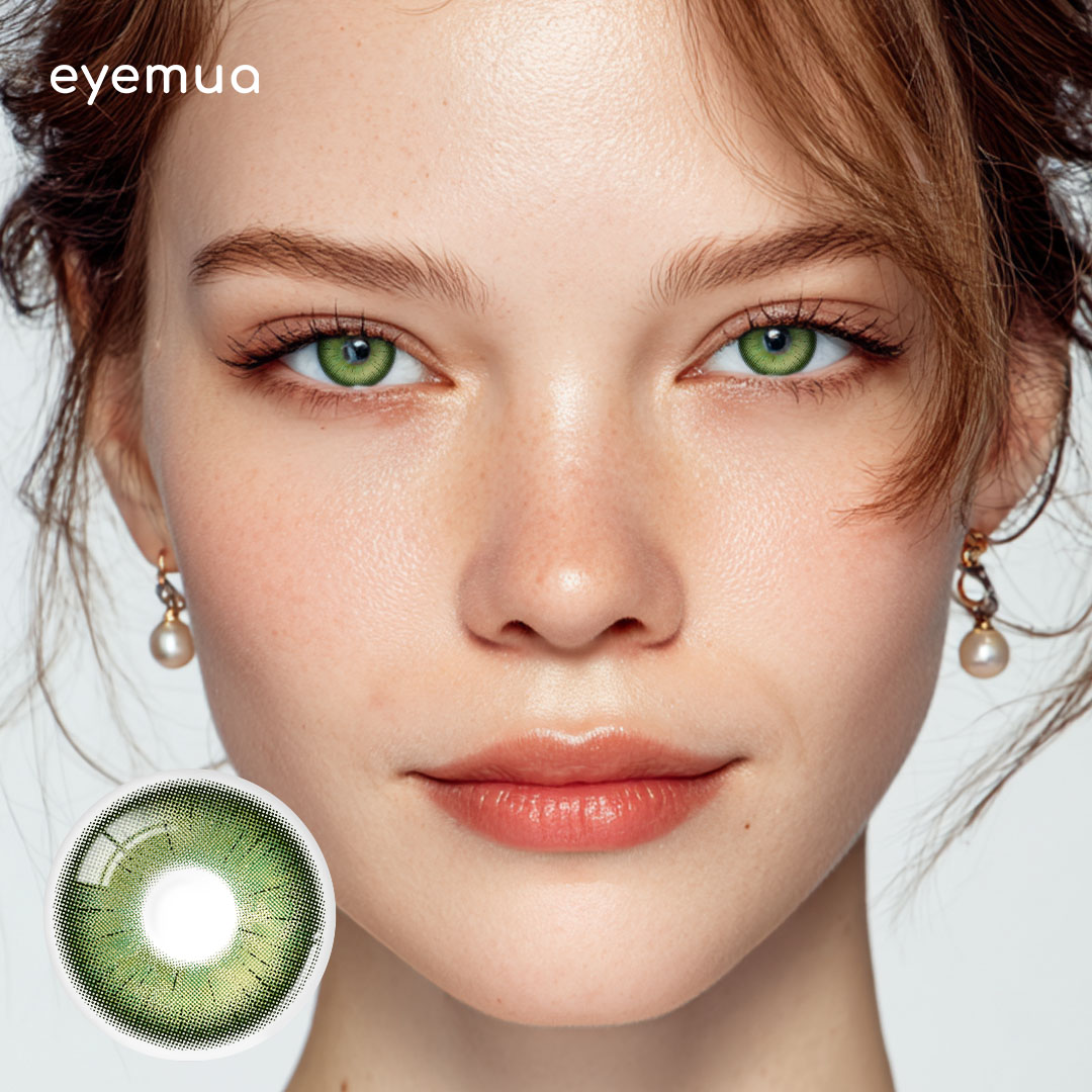 Eyemua Verna Green Contacts – Fresh Natural Green Lenses