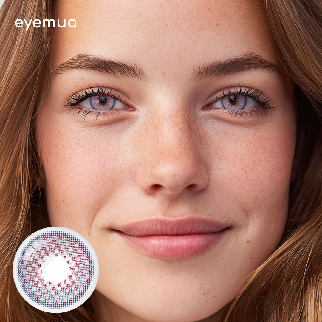 Eyemua Juicy Blush Purple Contacts – Soft Natural Look
