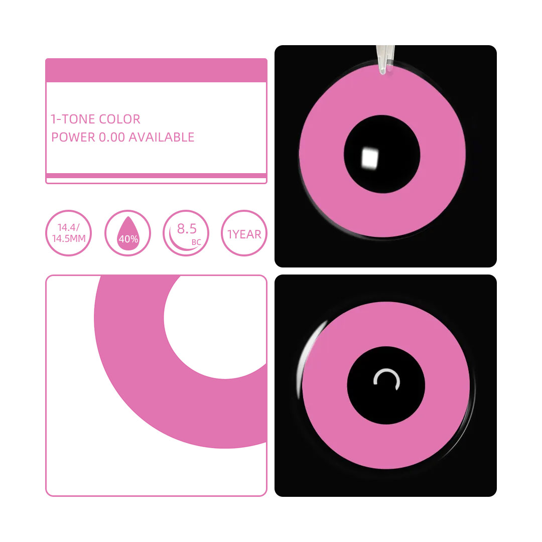 Eyemua Blank Rose Red