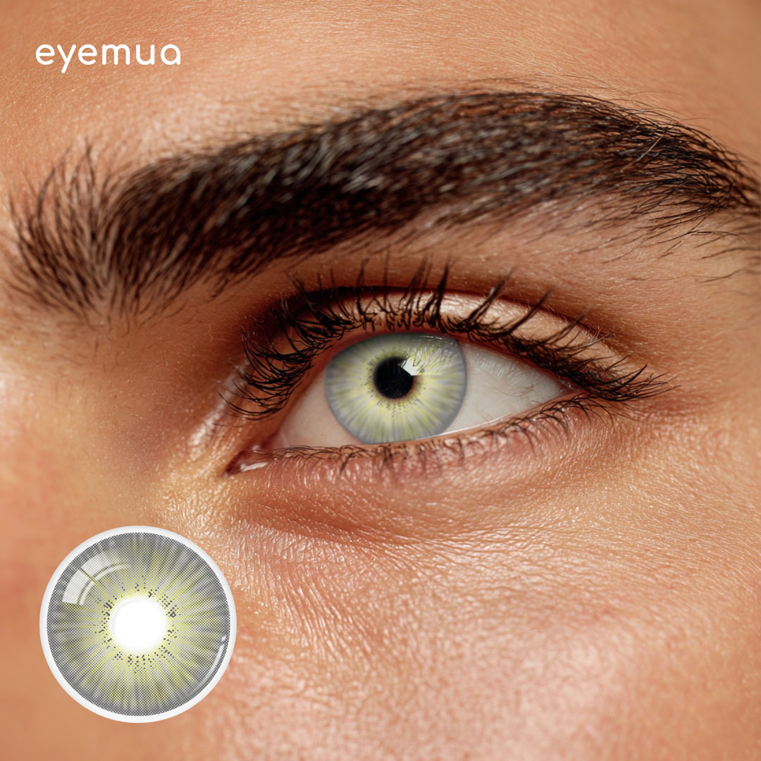Eyemua Paris Blossom Light Brown Men Colored Contact Lenses