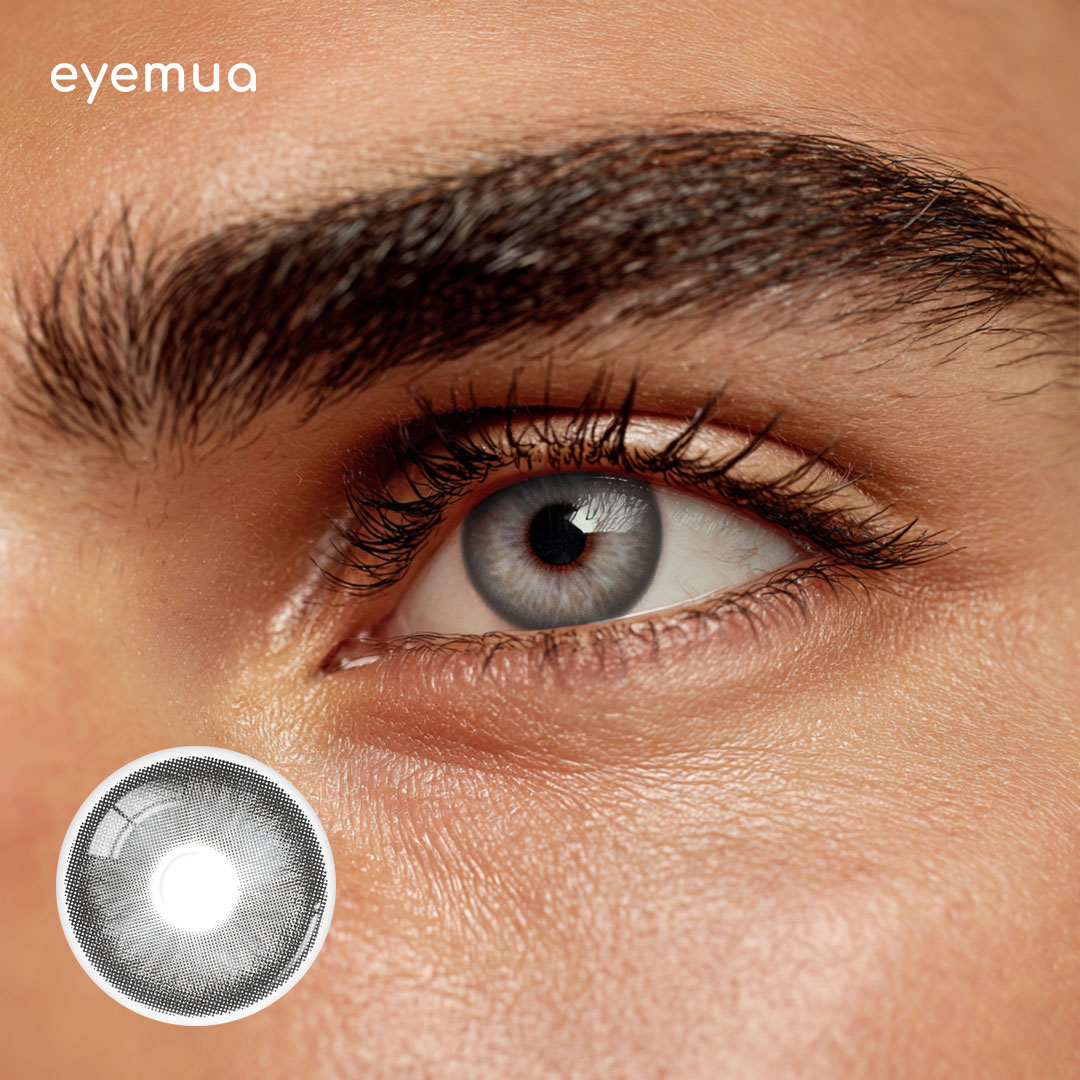 Eyemua Opera Nights Grey Men Colored Contact Lenses