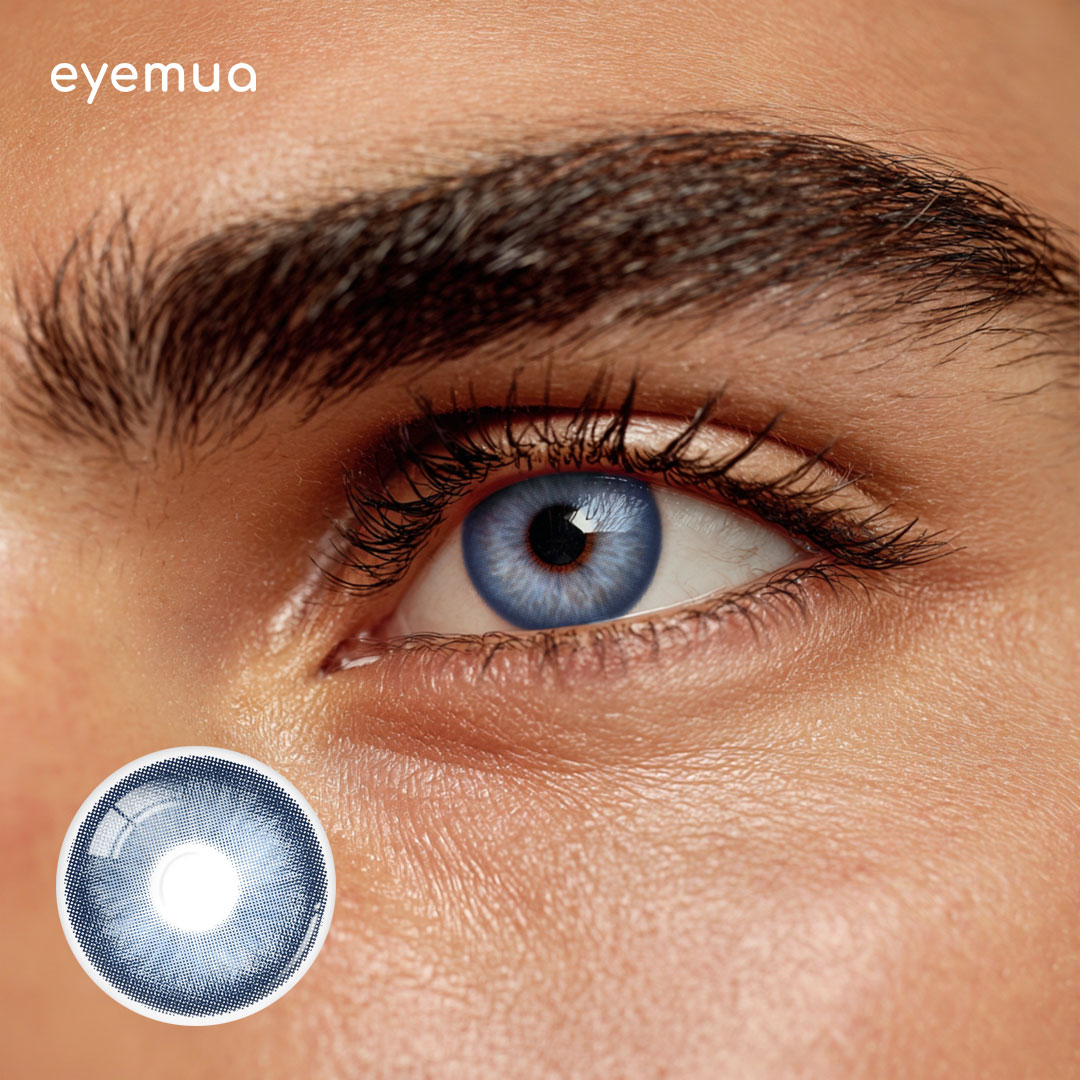 Eyemua Opera Nights Blue Men Colored Contact Lenses