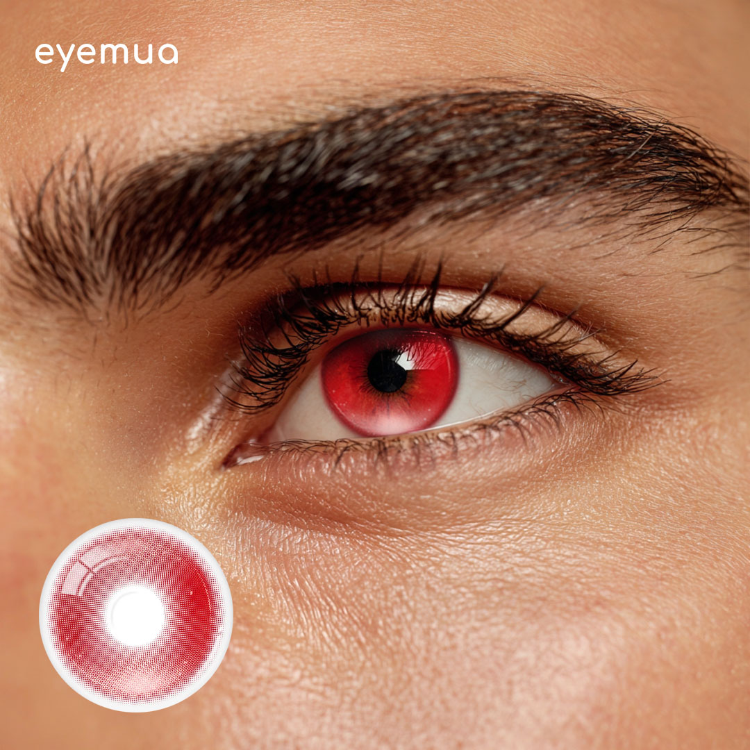 Eyemua Marvel Red Men Colored Contact Lenses