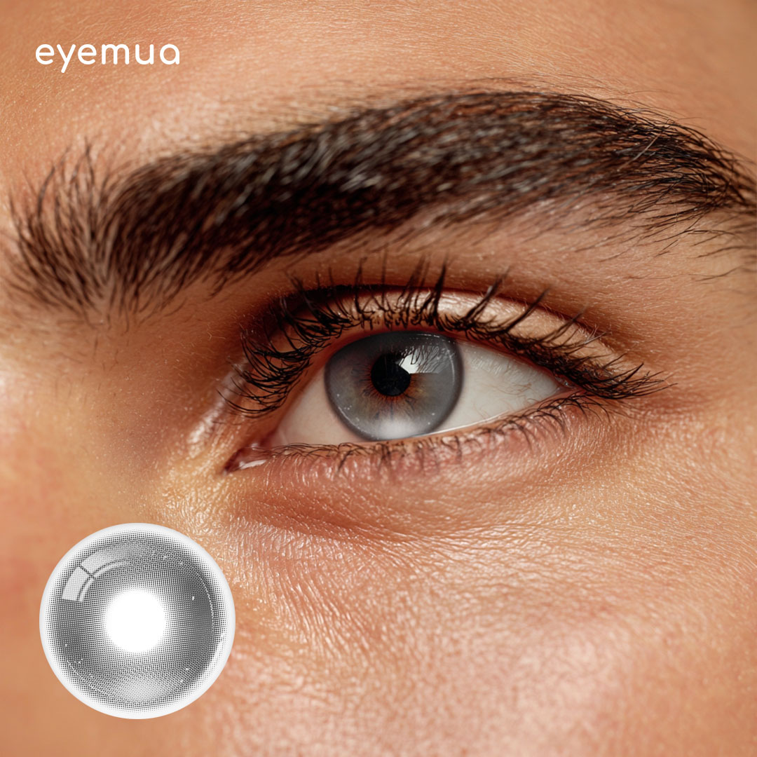 Eyemua Marvel Grey Men Colored Contact Lenses