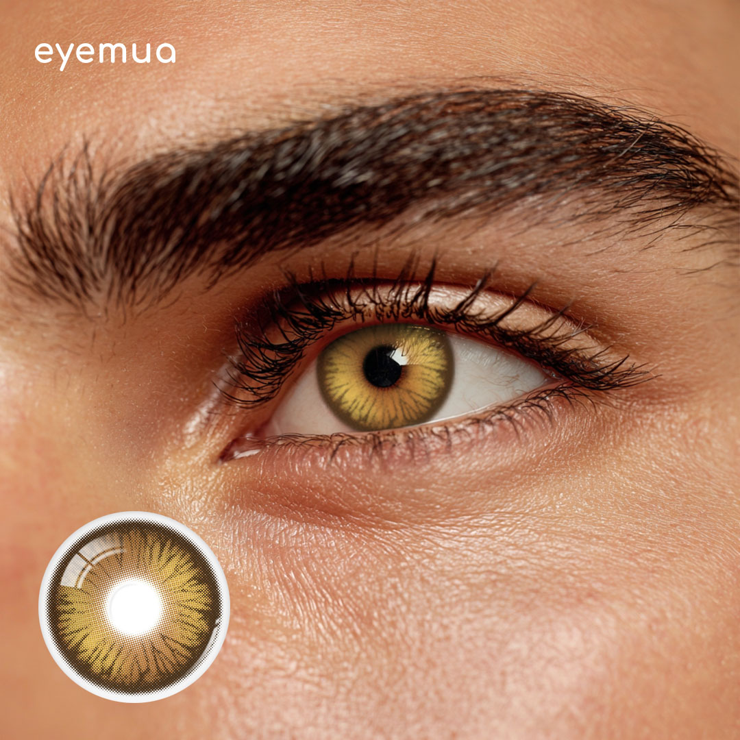 Eyemua Polo Punk Brown Men Colored Contact Lenses