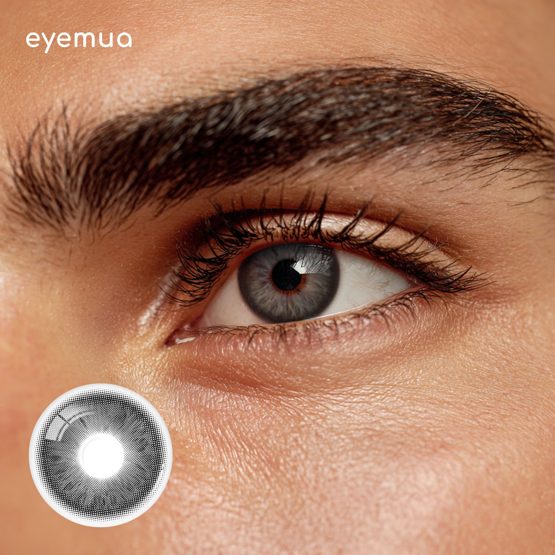 Eyemua Impression Bloom Black Men Colored Contact Lenses