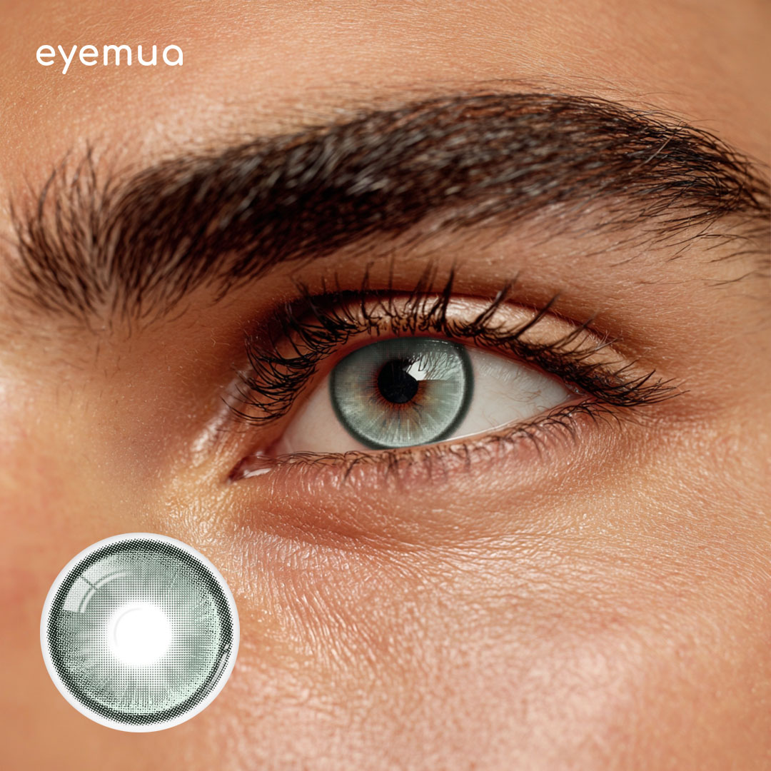 Eyemua MetroGlow Green Men Colored Contact Lenses