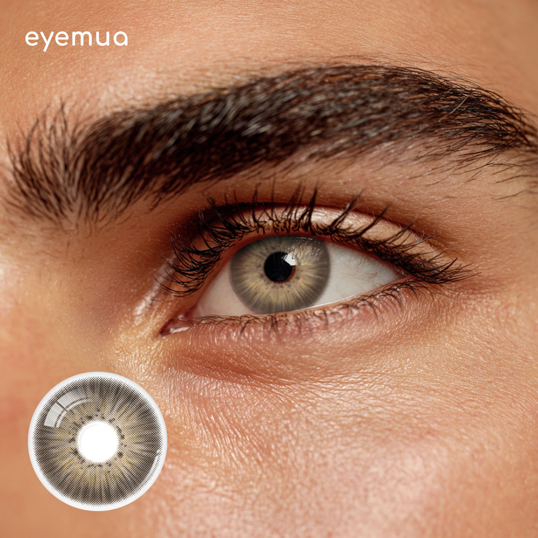 Eyemua New York Brown Men Colored Contact Lenses