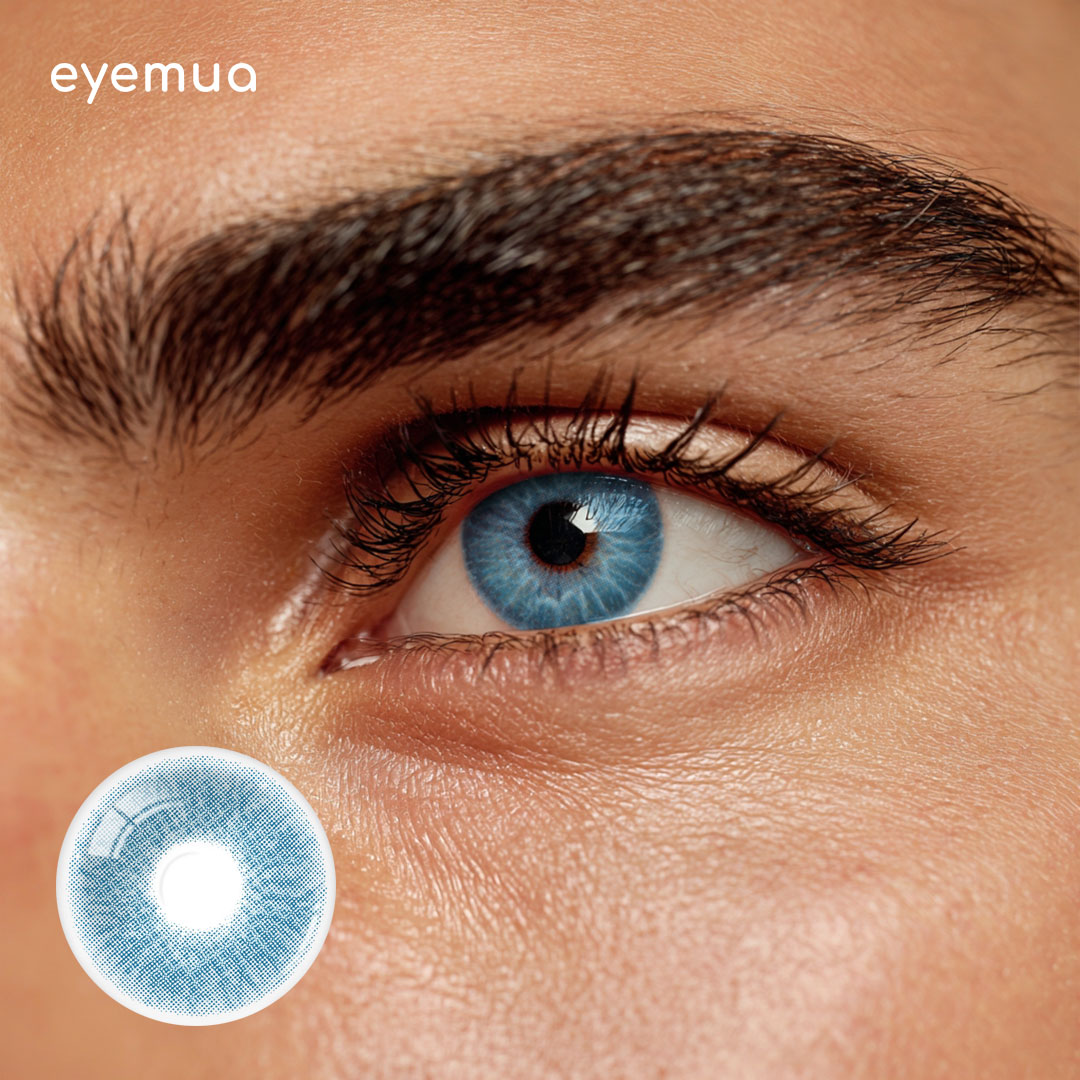 Eyemua Majesty Blue Men Colored Contact Lenses