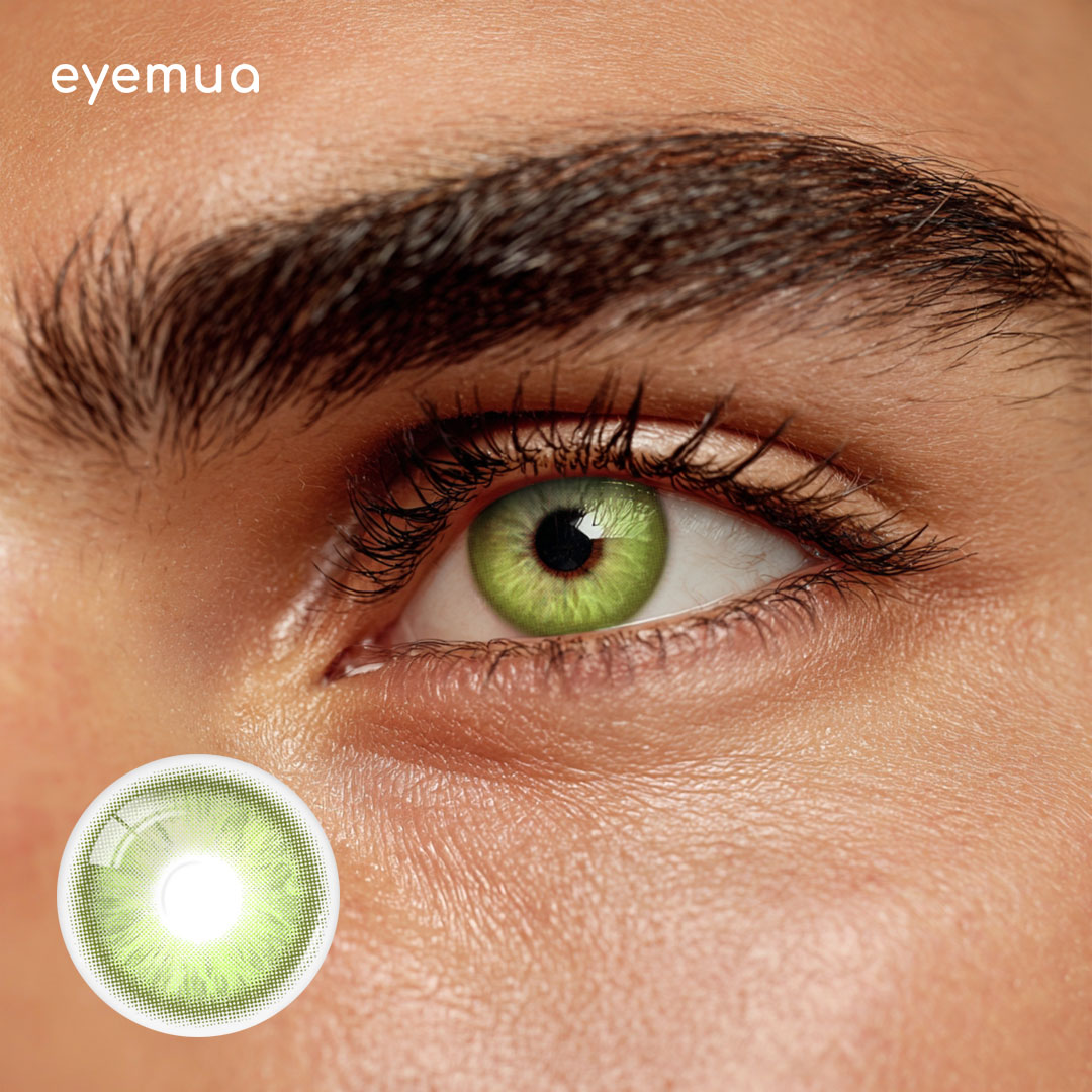 Eyemua Impression Bloom Green Men Colored Contact Lenses