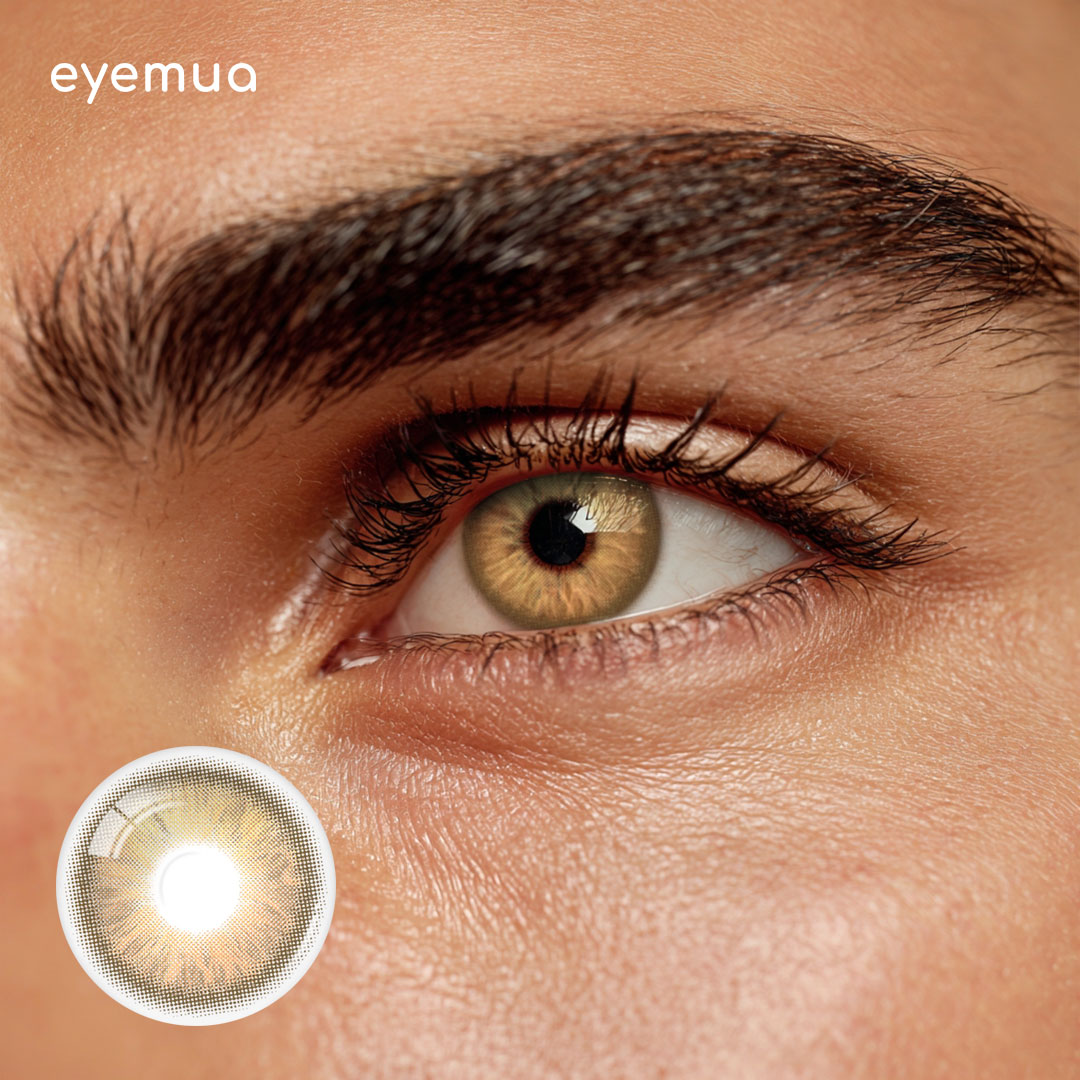 Eyemua Impression Bloom Brown Men Colored Contact Lenses