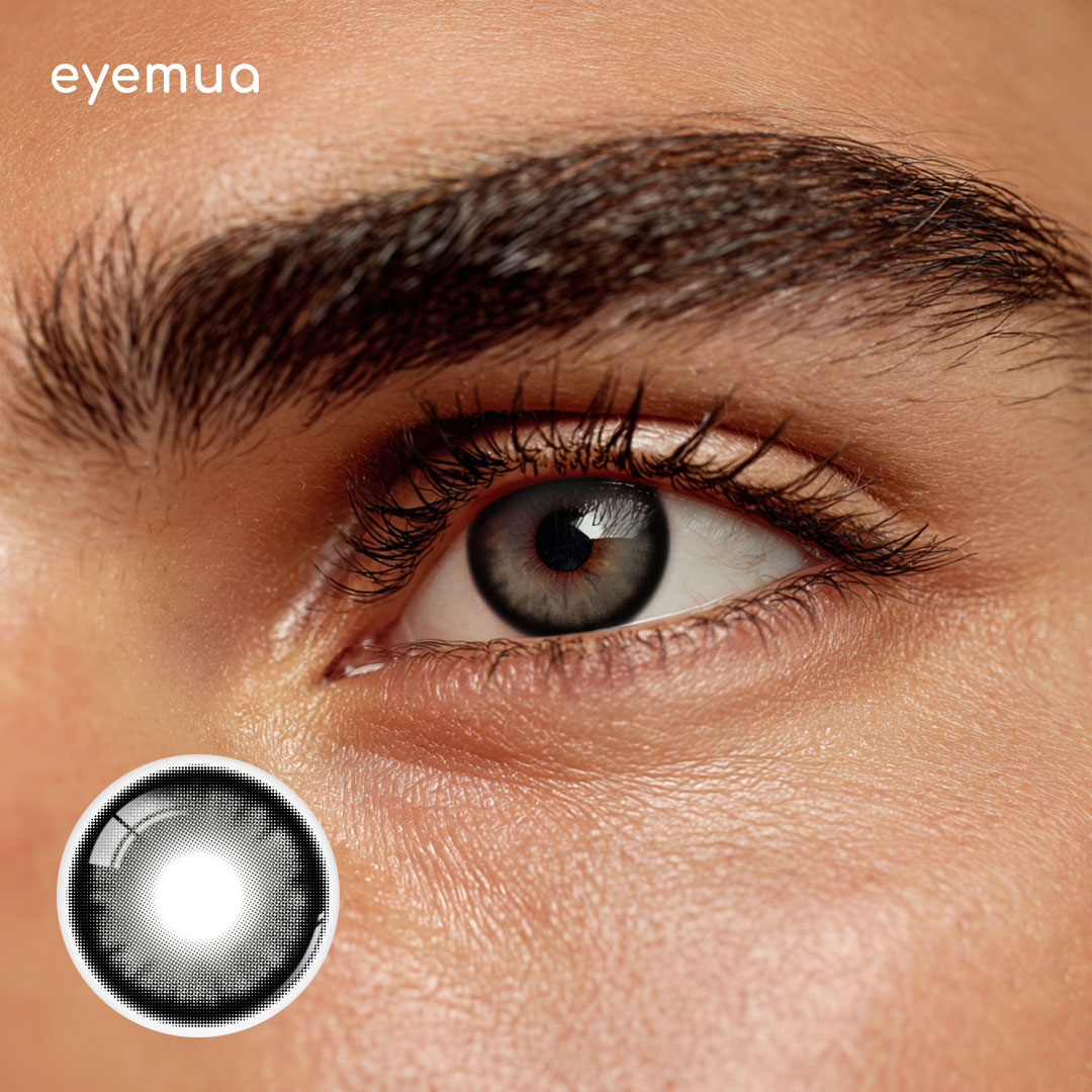 Eyemua Nocturne Grey Men Colored Contact Lenses