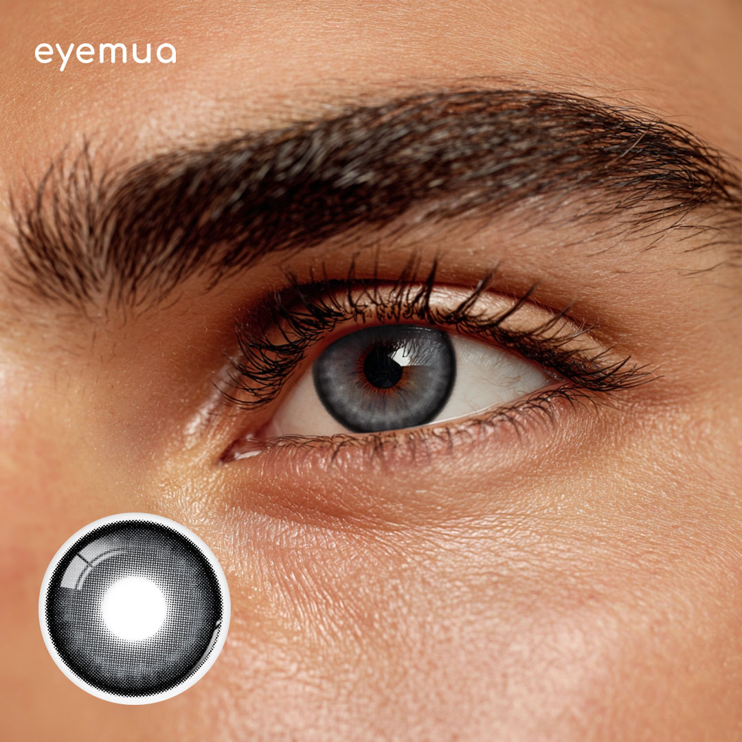 Eyemua Starsea Grey Men Colored Contact Lenses