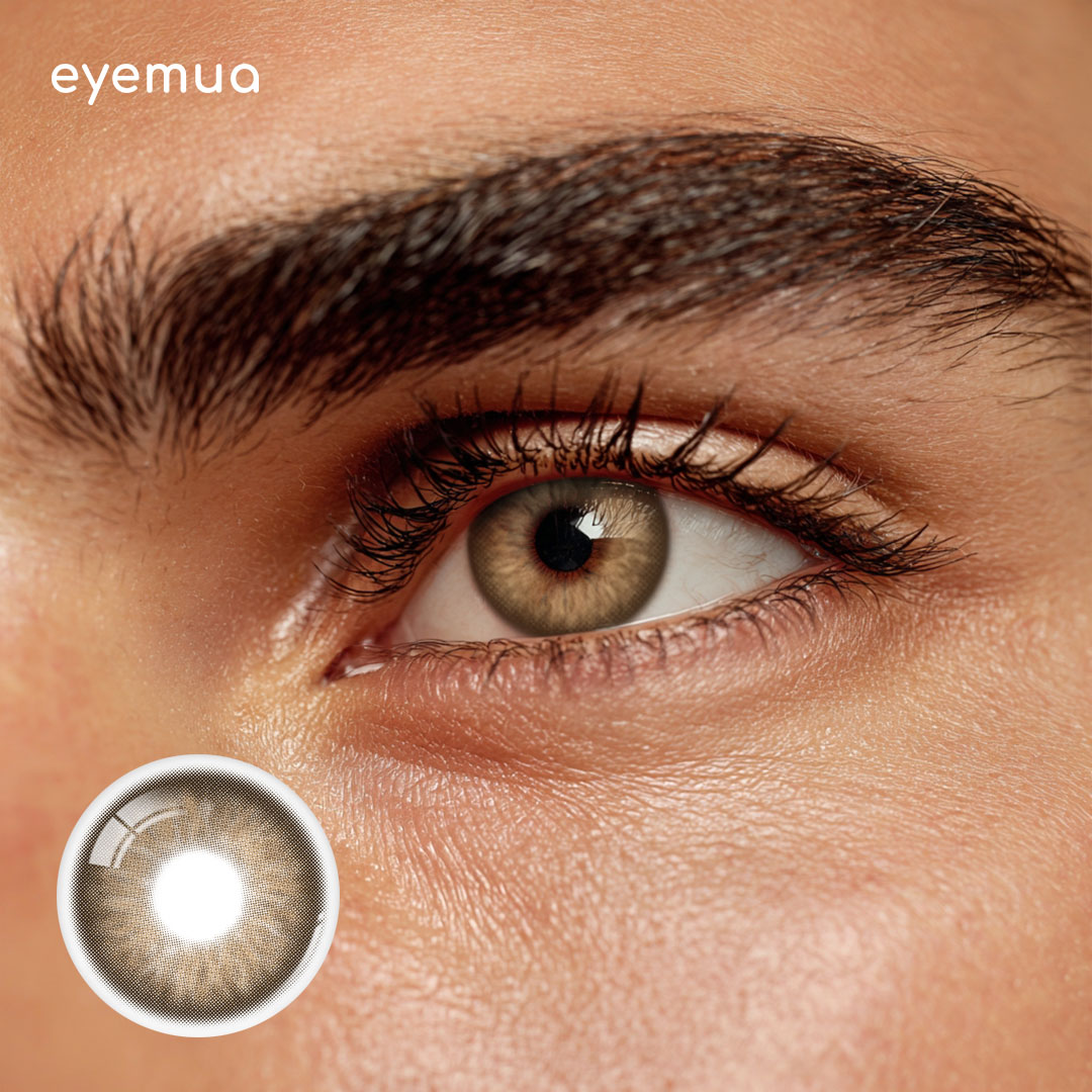 Eyemua Vermis Brown Men Colored Contact Lenses