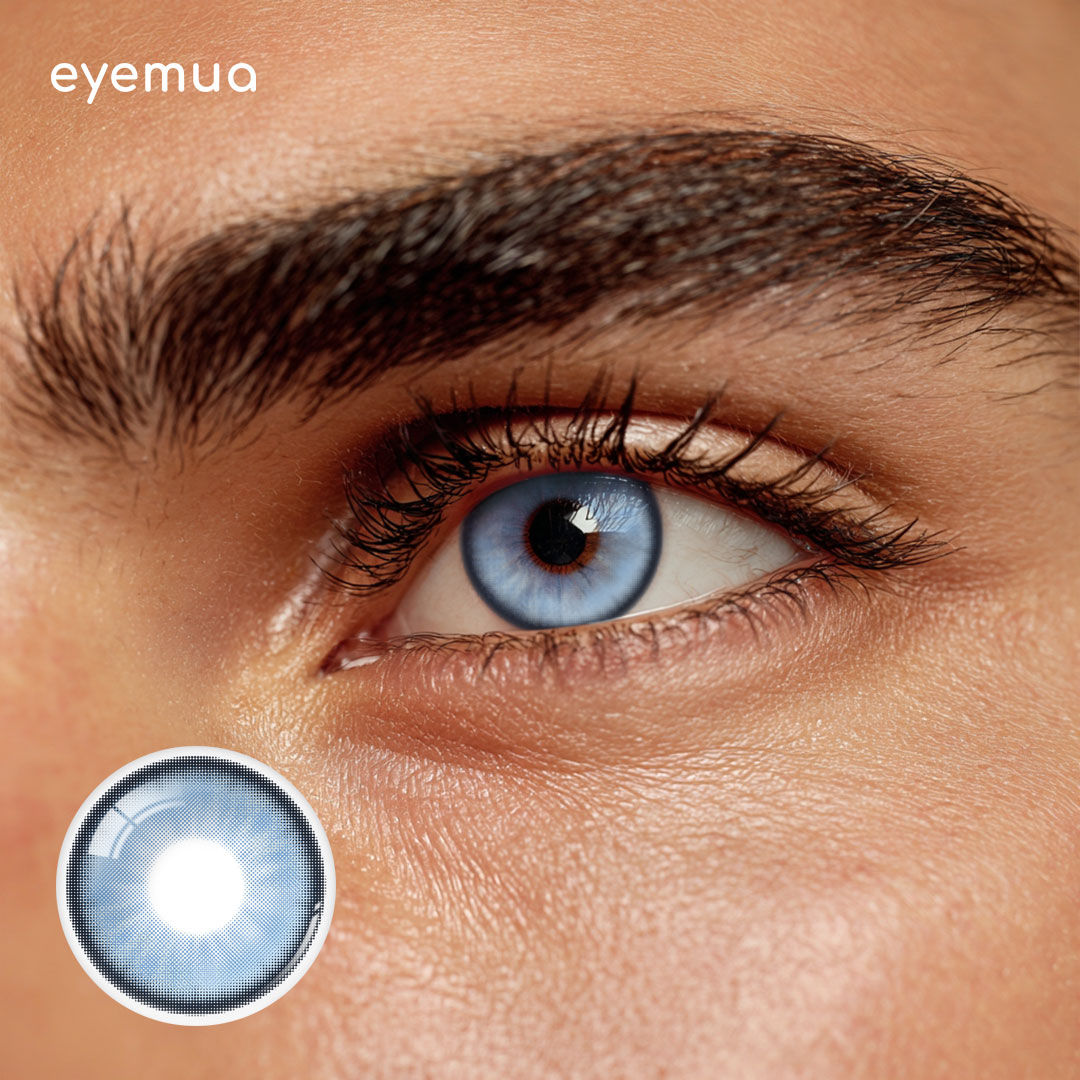 Eyemua Dreamscape Blue Men Colored Contact Lenses