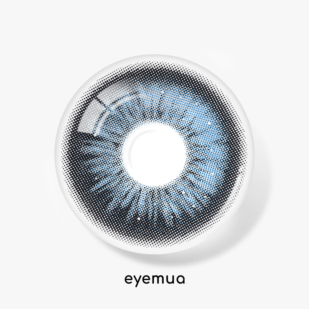 Eyemua Foggy Peaks Blue Men Colored Contact Lenses