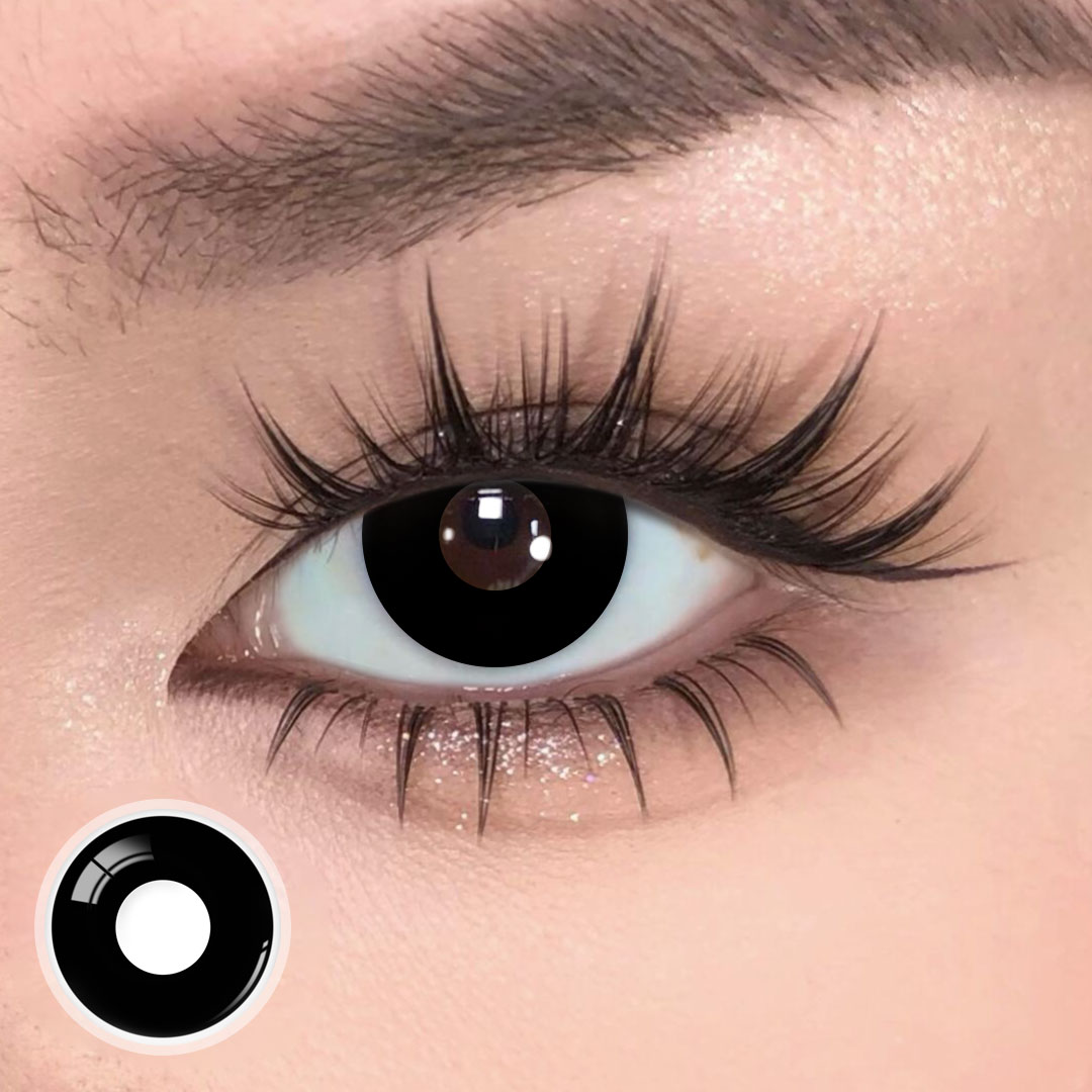 1 Day, 2 Pcs | Eyemua Blank Black