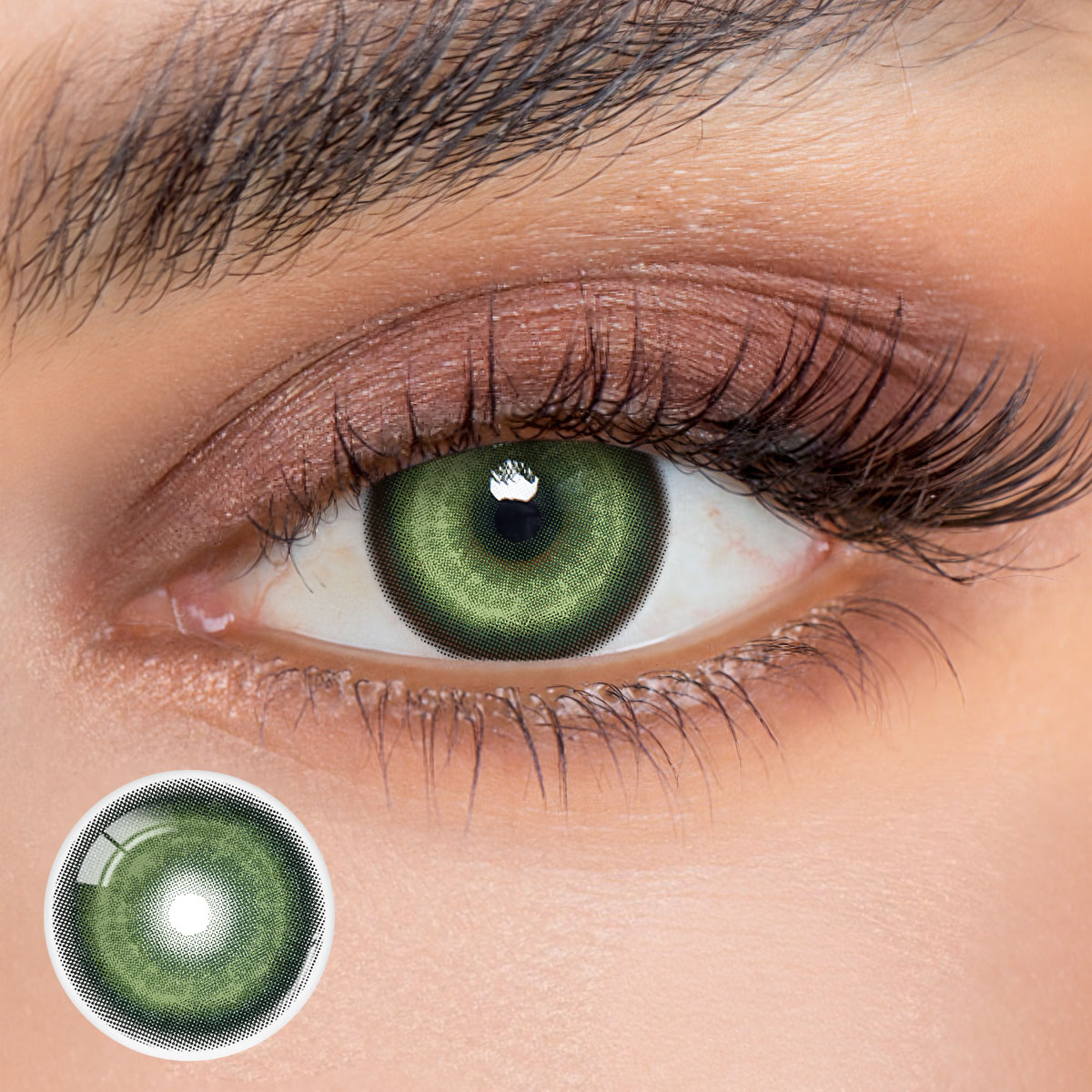 1 Day, 2 Pcs | Eyemua Cosmic Veil Green