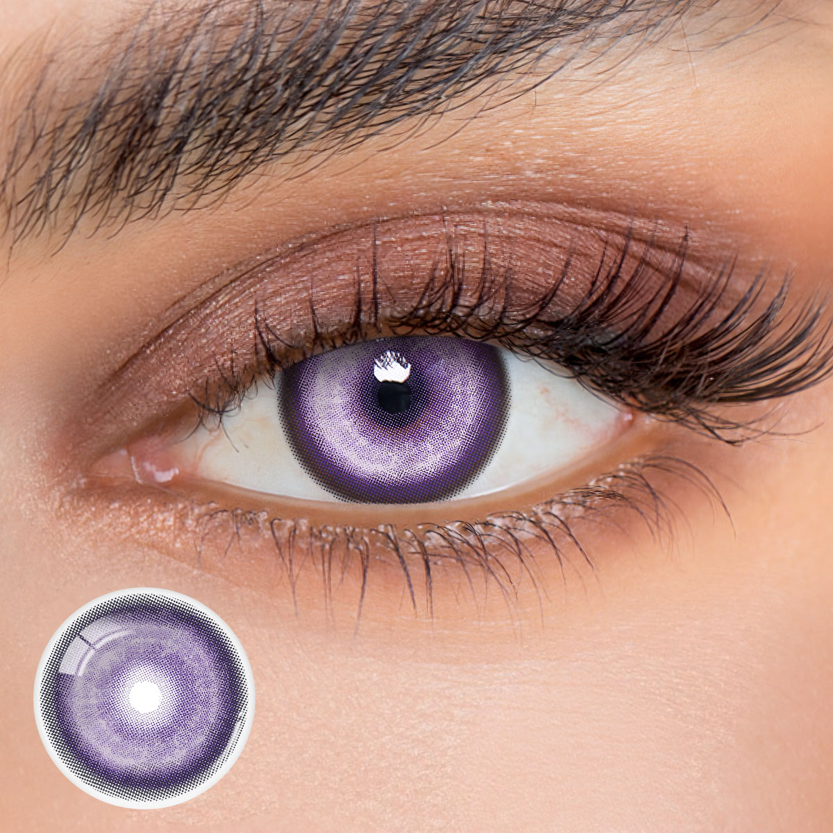 1 Day, 2 Pcs | Eyemua Cosmic Veil Purple