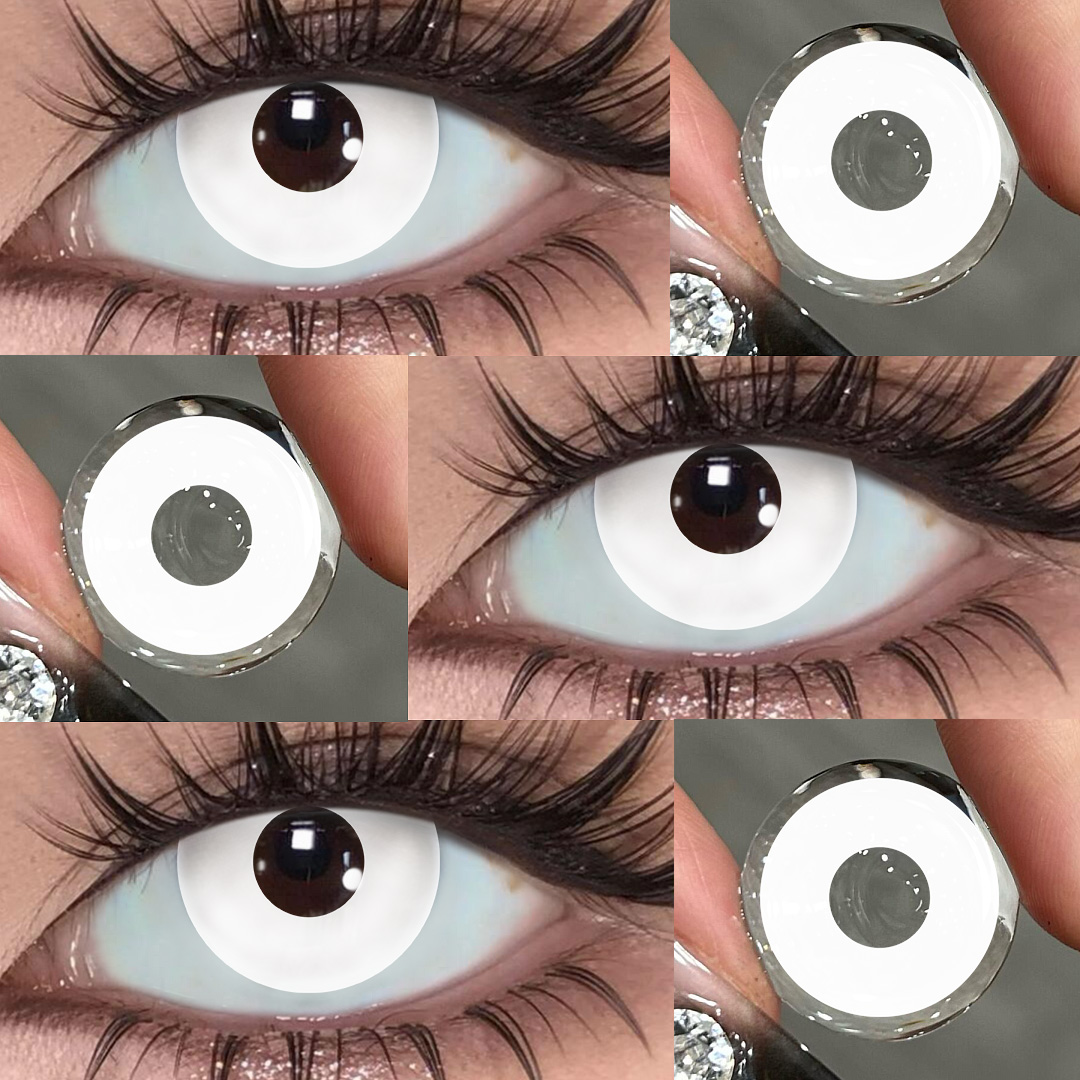 1 Day, 2 Pcs | Eyemua Solid White