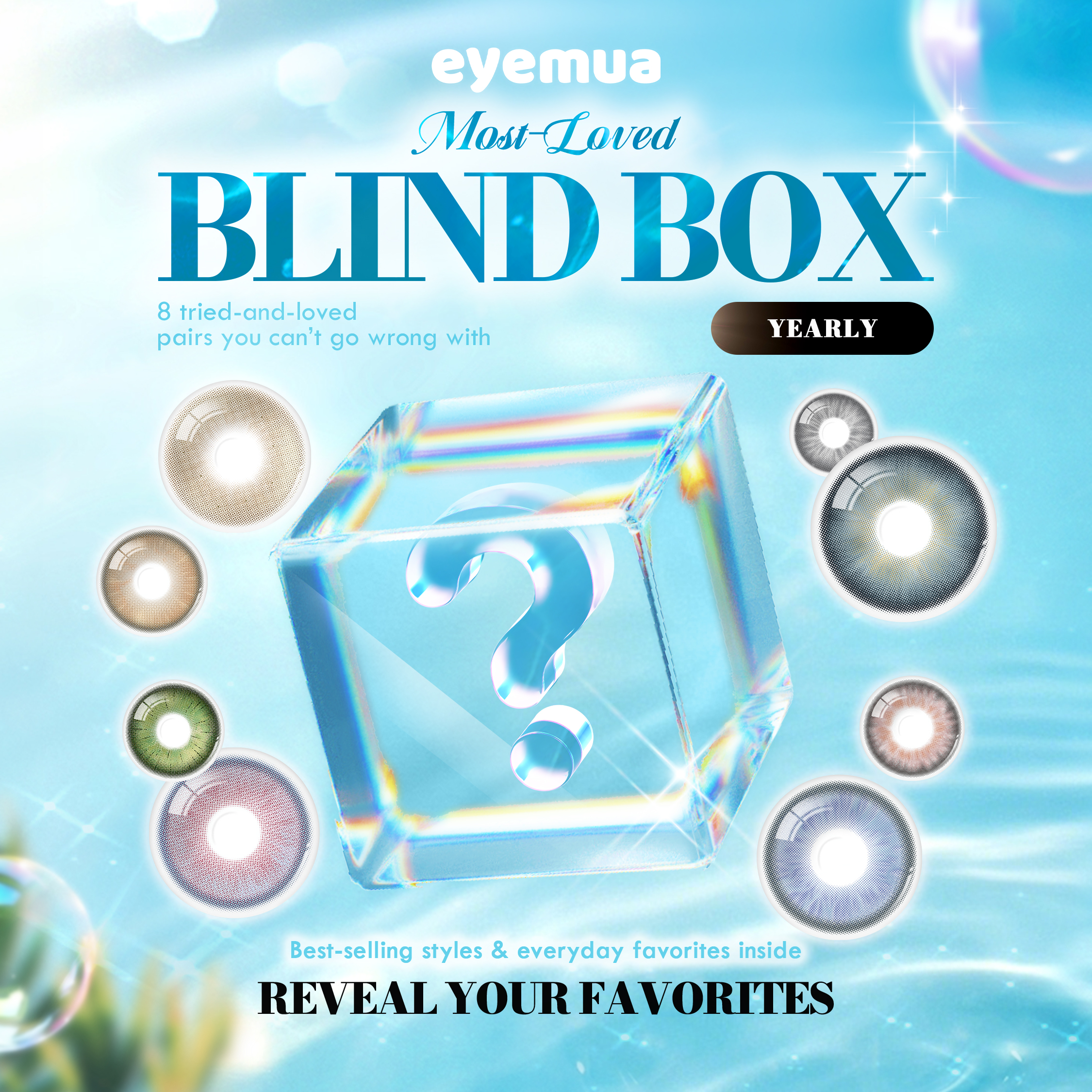 Eyemua Most-Loved Blind Box | 8 Pairs, 1 Year
