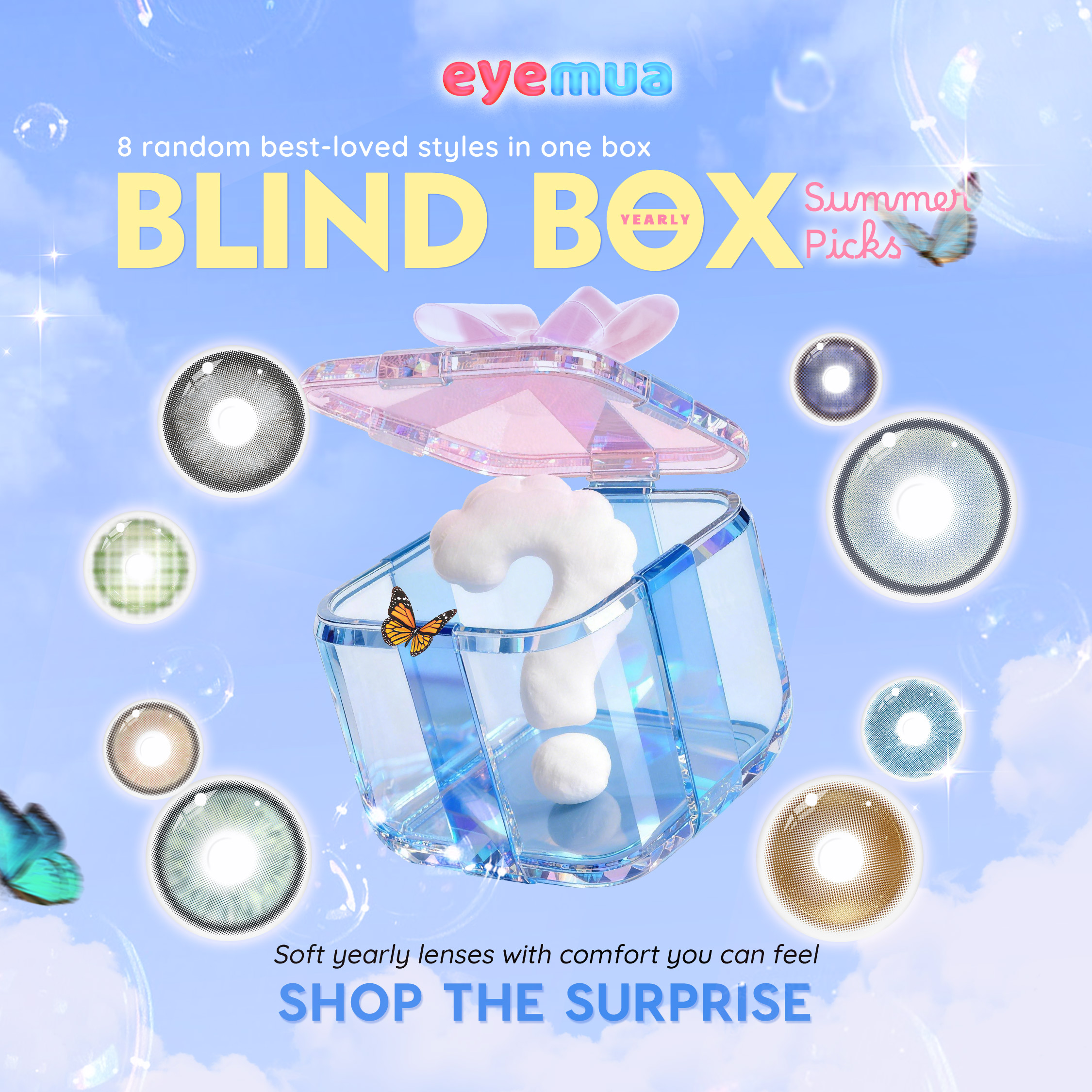 Eyemua Summer Picks Blind Box | 8 Pairs, 1 Year