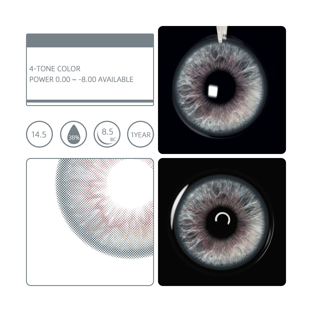 Eyemua Silver Cat Grey