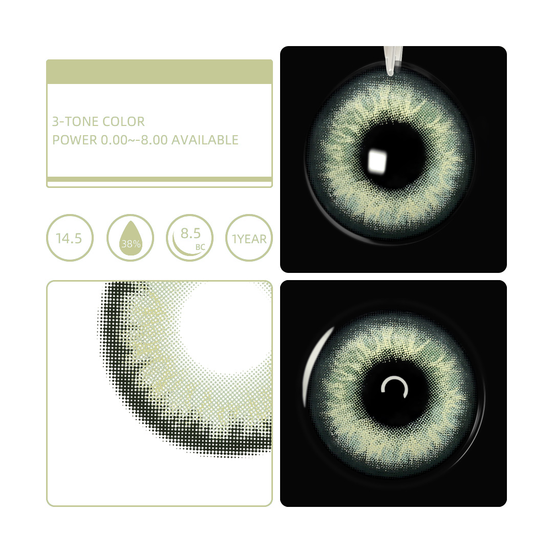 Eyemua Anime Galaxy Green