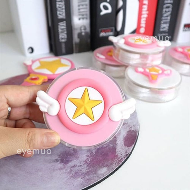 Eyemua Cardcaptor Sakura Wings Lens Case Pink