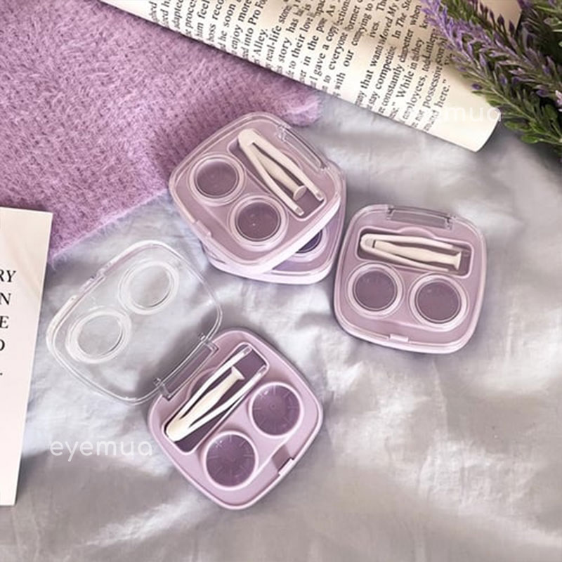 Eyemua Twist-Free Cap II Lens Case Purple
