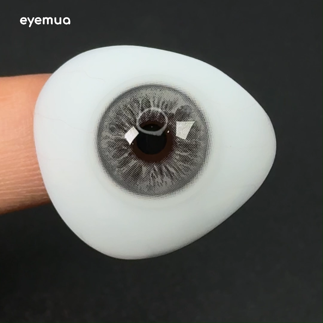 Eyemua Glacier Grey Men Colored Contact Lenses