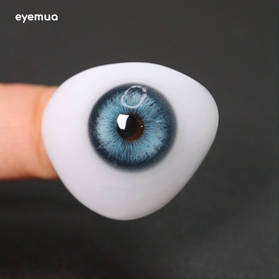 Eyemua Crystal Ice Blue Men Colored Contact Lenses