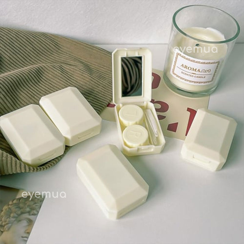 Eyemua Square Gemstone Lens Case