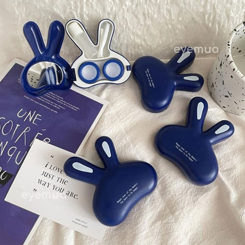 Eyemua Bunny-shaped Lens Case Blue