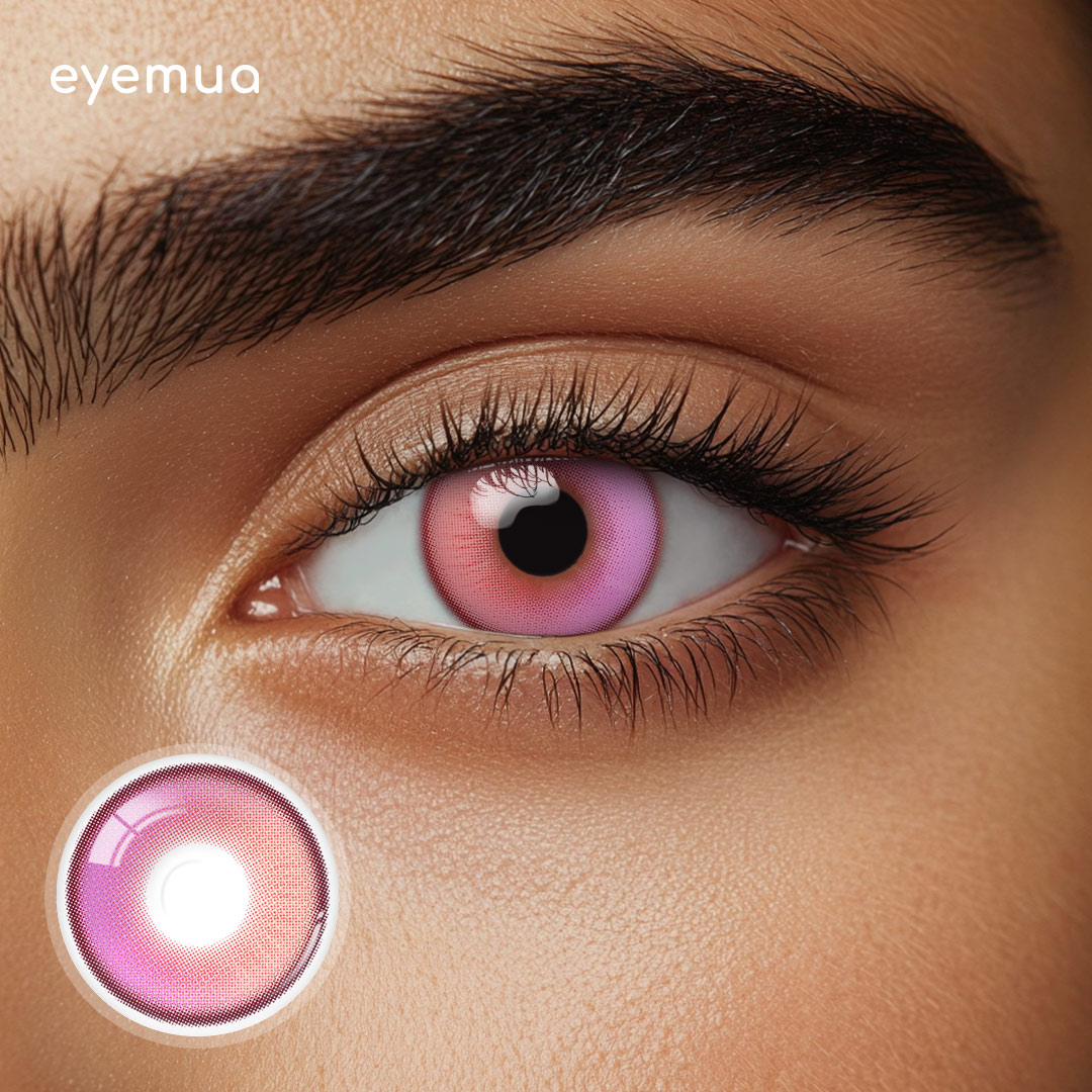 Eyemua Focus Pink Men Colored Contact Lenses
