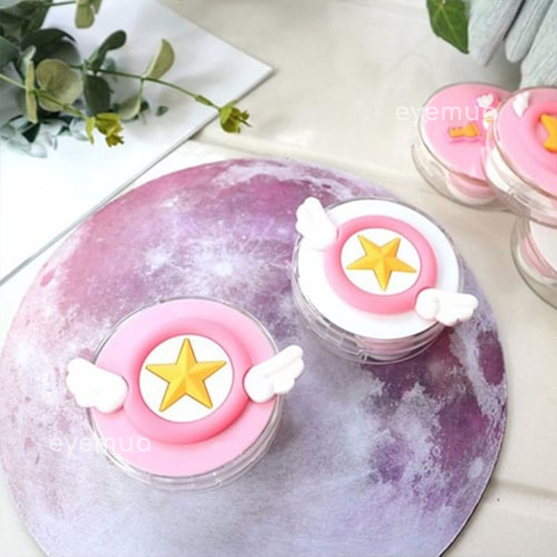 Eyemua Cardcaptor Sakura Wings Lens Case Pink