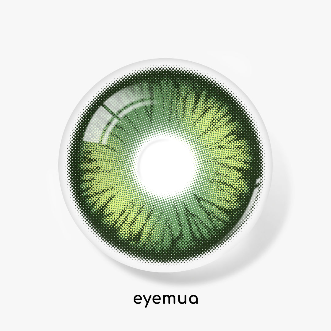 Eyemua Polo Punk Green Men Colored Contact Lenses