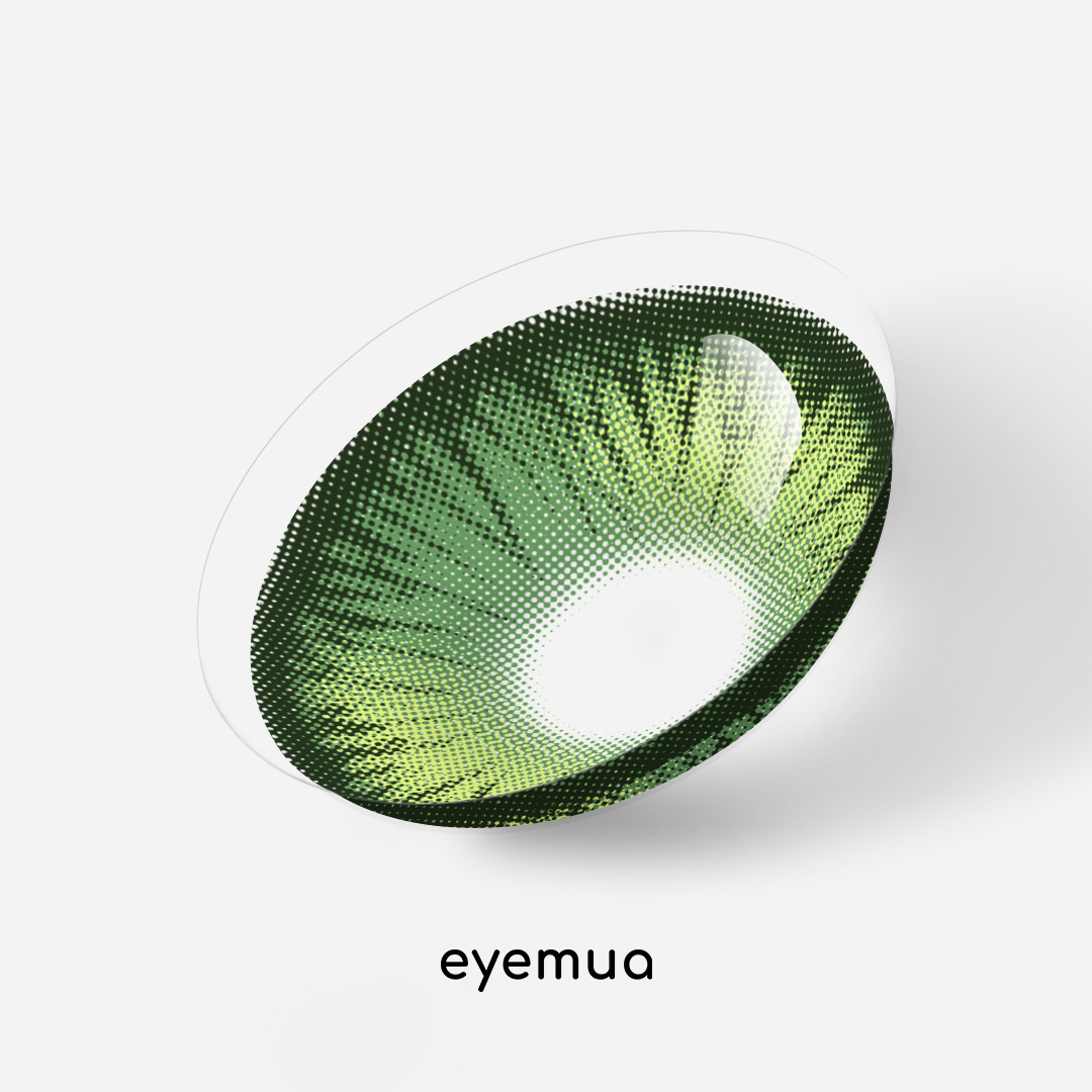 Eyemua Polo Punk Green Men Colored Contact Lenses