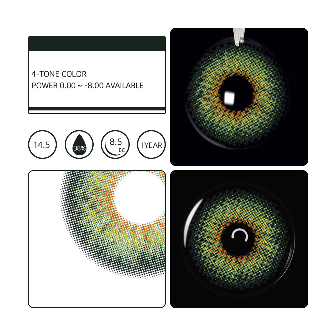 Eyemua Smoky Veil Green