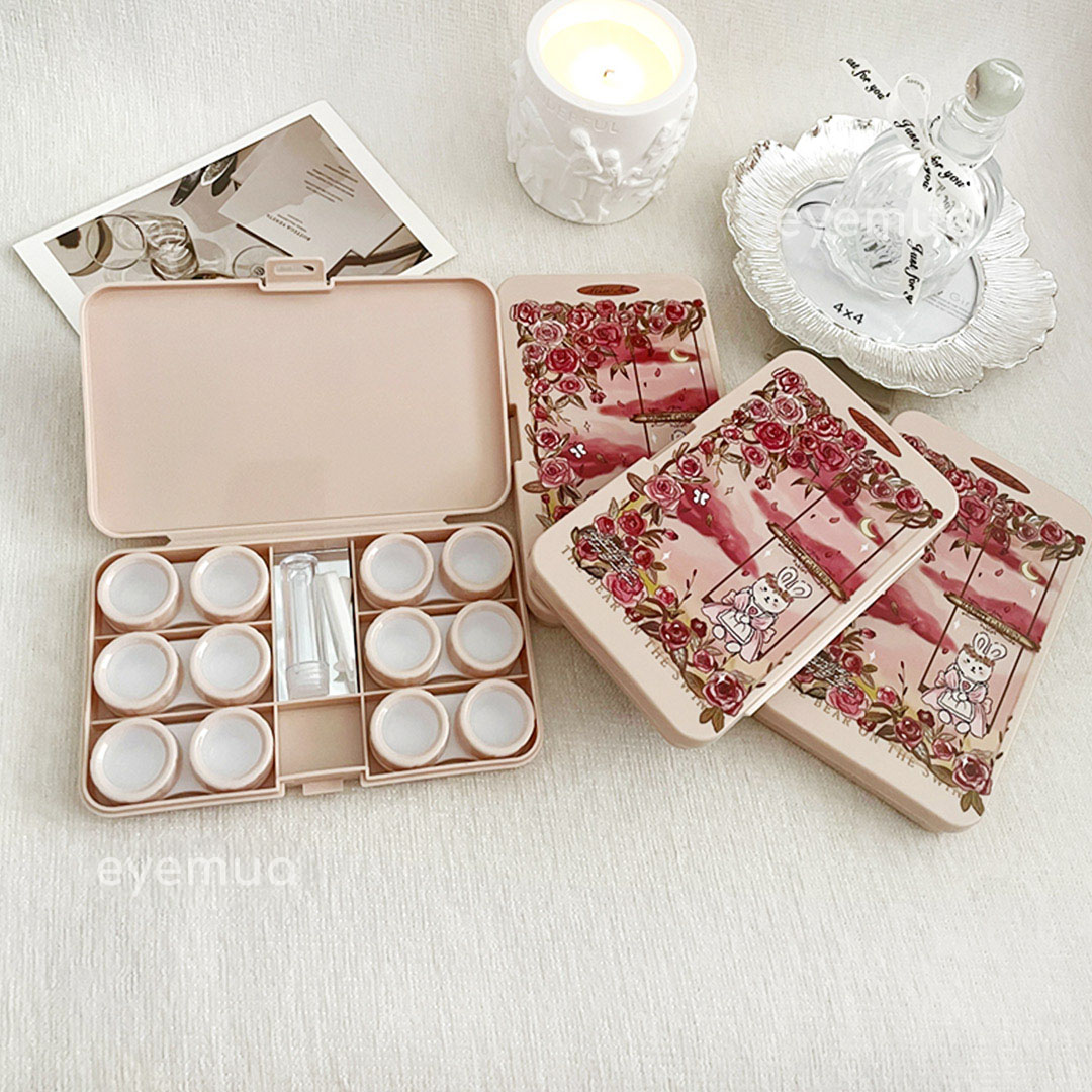 Eyemua Vintage Bunny 6-in-1 Lens Case