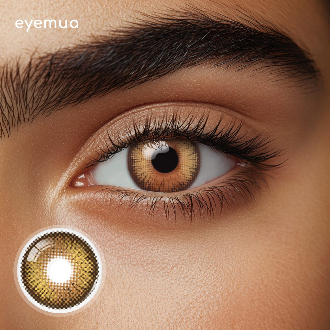 Eyemua Polo Punk Brown Men Colored Contact Lenses