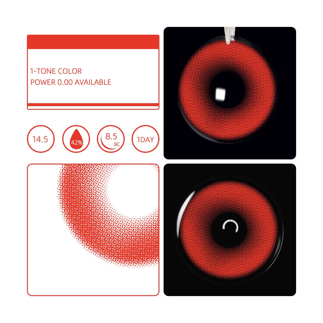 1 Day, 2 Pcs | Eyemua Ruby Kiss